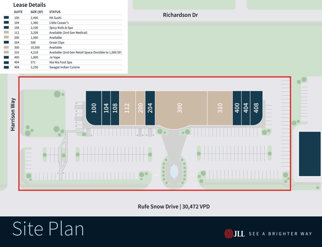 6801 Rufe Snow Dr, Watauga, TX à louer Plan de site– Image 1 sur 1