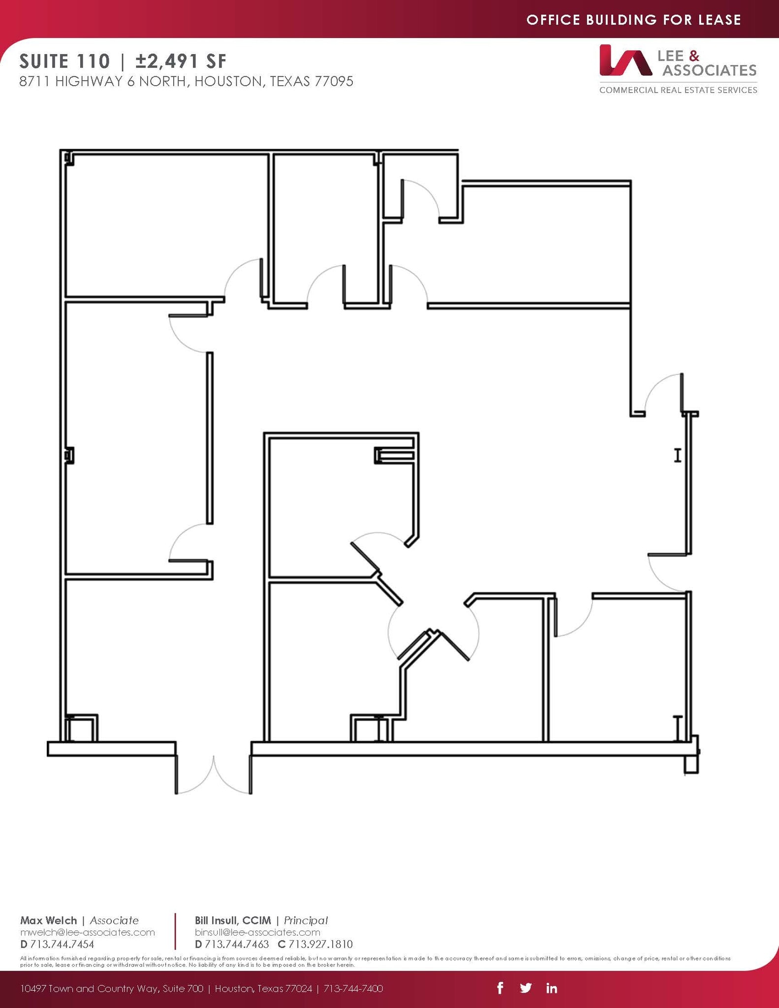 8711 Highway 6 N, Houston, TX à louer Plan d’étage– Image 1 sur 1