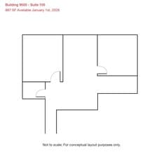 9555 N Kendall Dr, Miami, FL à louer Plan d’étage– Image 1 sur 1