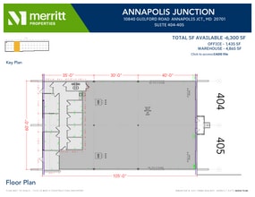 10840 Guilford Rd, Annapolis Junction, MD à louer Plan d’étage– Image 1 sur 1