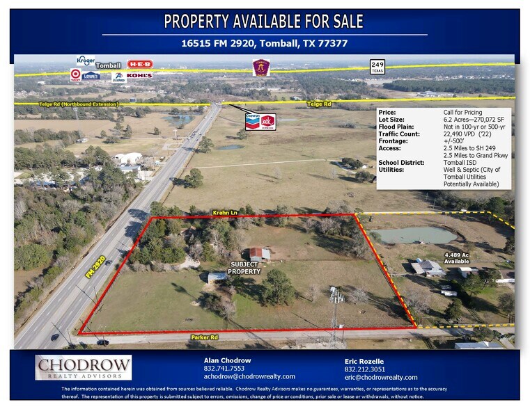 16515 FM 2920, Tomball, TX à vendre - Photo de l’immeuble – Image 1 sur 8