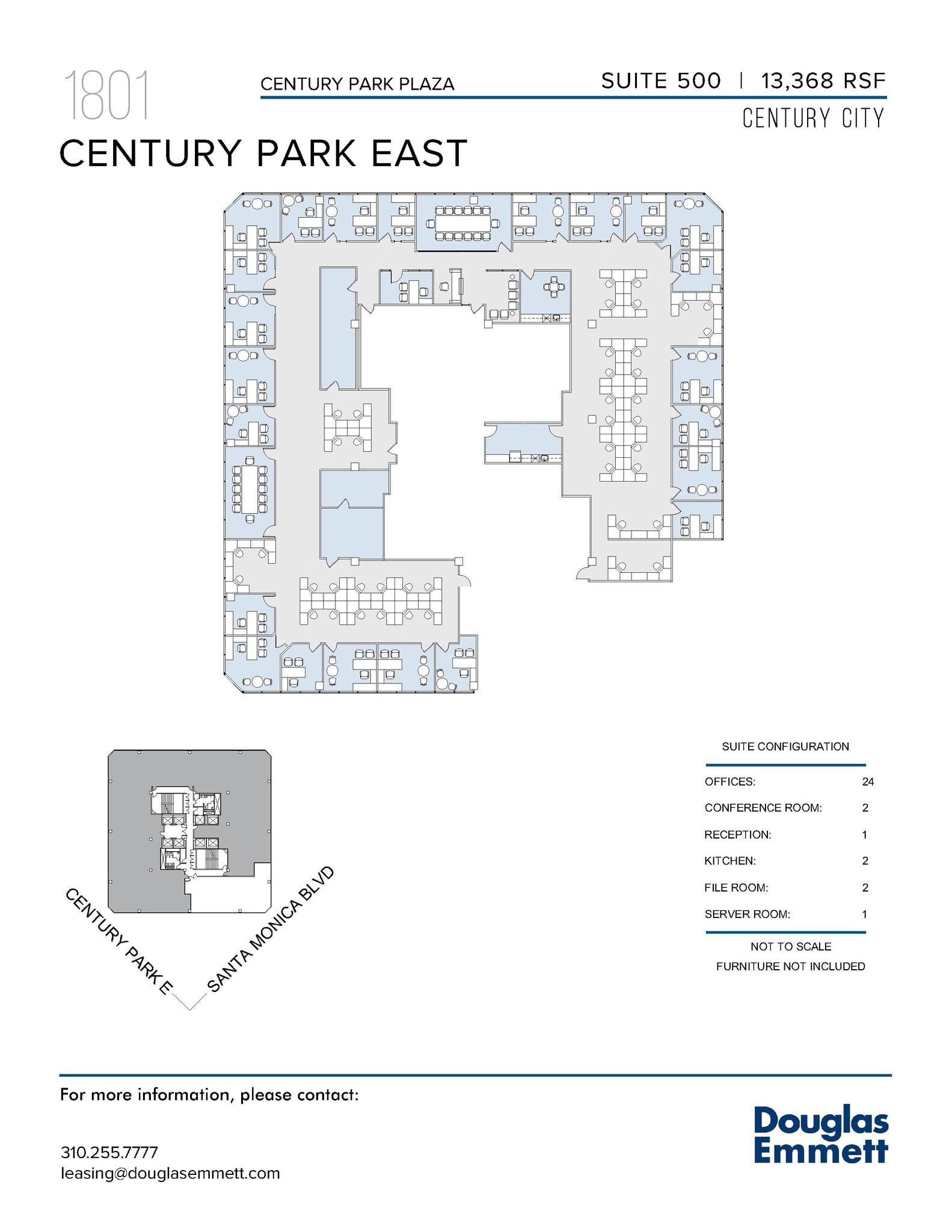 1801 Century Park E, Los Angeles, CA à louer Plan d’étage– Image 1 sur 1