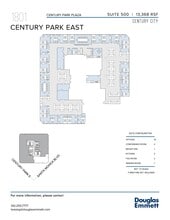 1801 Century Park E, Los Angeles, CA à louer Plan d’étage– Image 1 sur 1