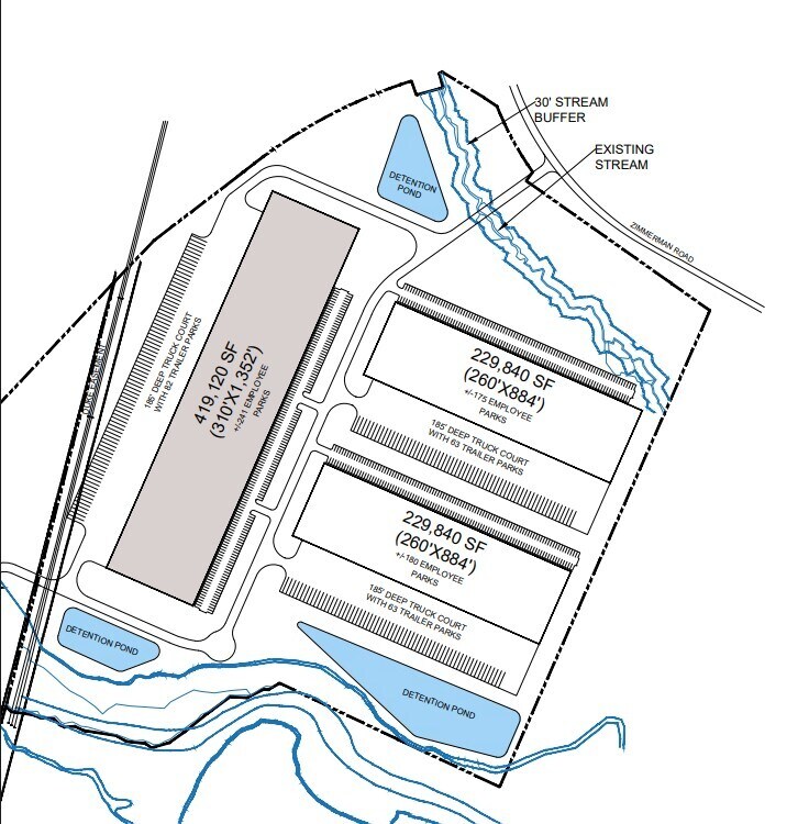 720 Zimmerman Rd, Spartanburg, SC à louer Plan de site– Image 1 sur 1