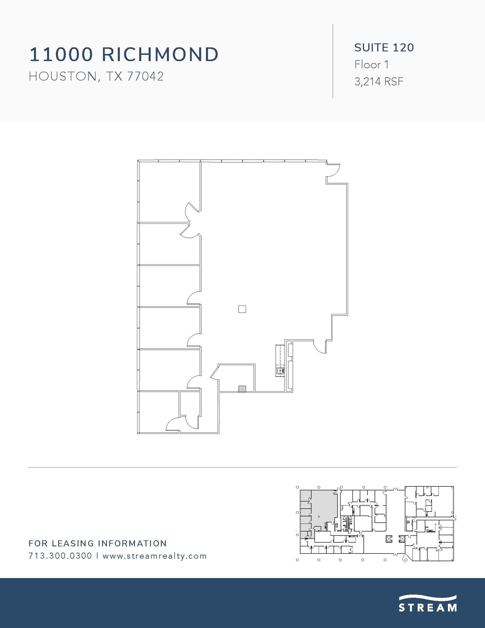 11000 Richmond Ave, Houston, TX à louer Plan d’étage– Image 1 sur 1
