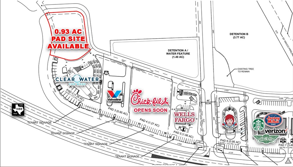 1 Heritage Cir, Magnolia, TX à louer - Plan de site – Image 2 sur 6
