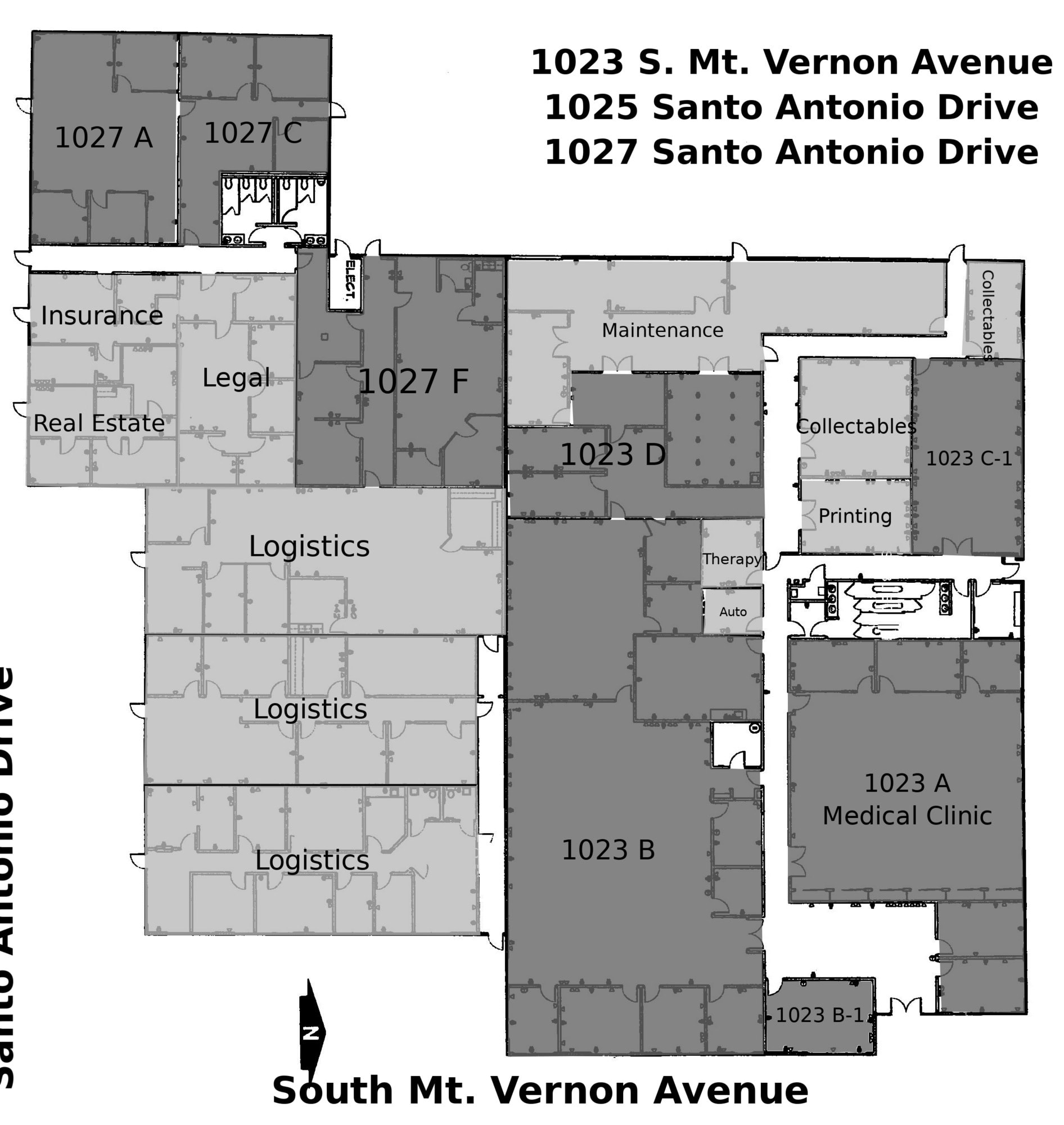 1023-1027 S Mt Vernon Ave, Colton, CA à louer Plan de site– Image 1 sur 6