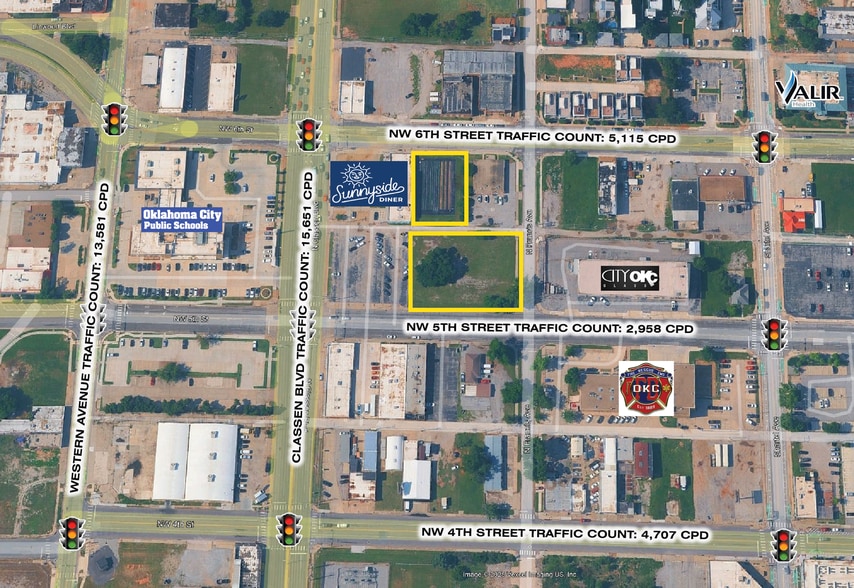NW 6th St & N Classen Blvd, Oklahoma City, OK à vendre - Aérien – Image 1 sur 5