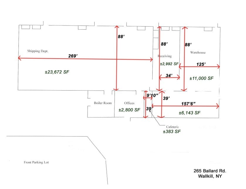 265 Ballard Rd, Middletown, NY à louer Plan d’étage– Image 1 sur 1
