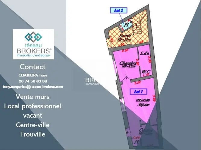 Local d'activités dans Trouville-sur-Mer à vendre Plan d’étage– Image 1 sur 2