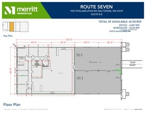 9321 Philadelphia Rd, Rosedale, MD à louer Plan d’étage– Image 1 sur 1