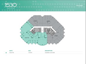 1530 Wilson Blvd, Arlington, VA à louer Plan d’étage– Image 1 sur 1