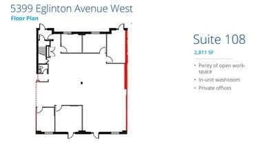 5397 Eglinton Ave W, Toronto, ON à louer Plan d’étage– Image 1 sur 1