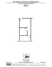 100 N Central Expy, Richardson, TX à louer Plan d’étage– Image 1 sur 1