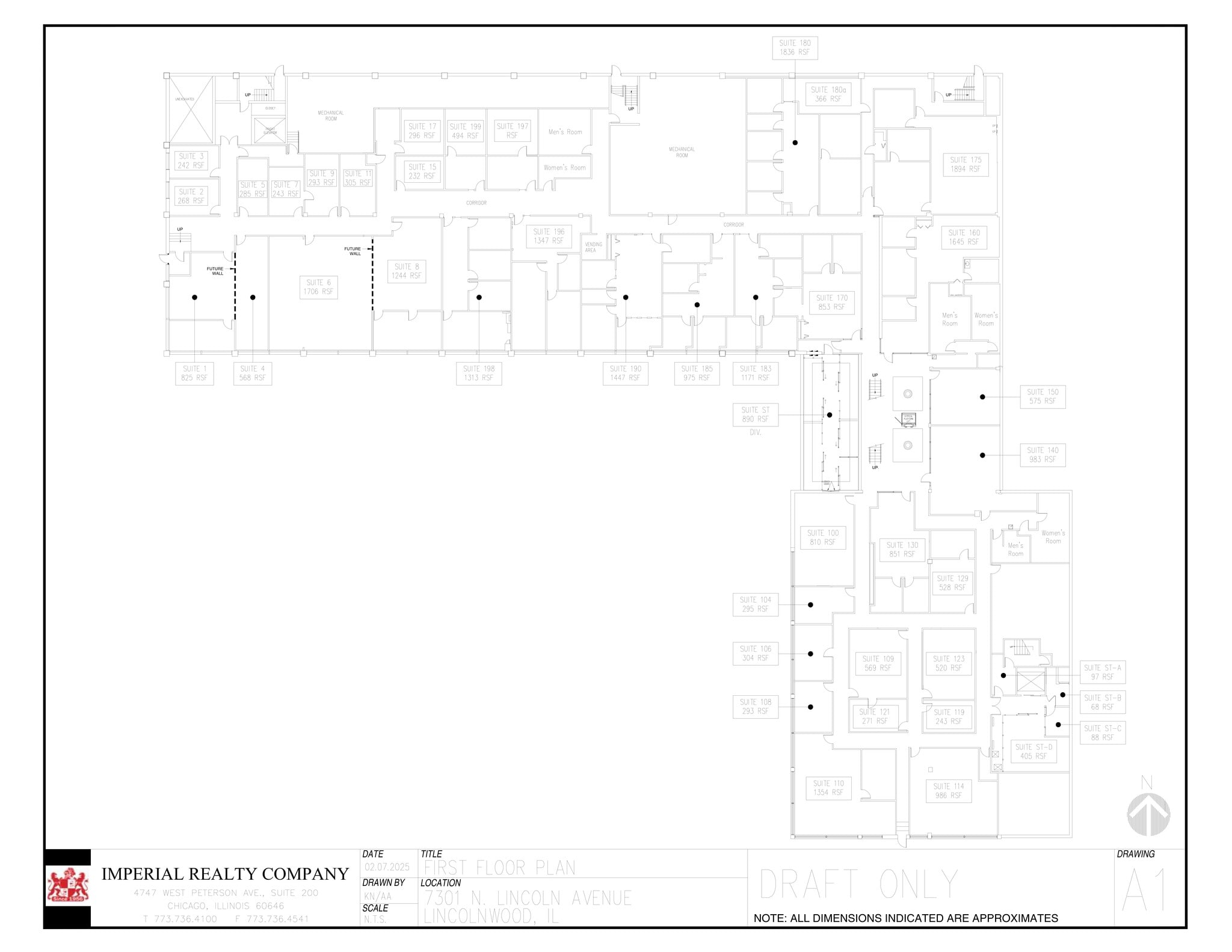 7301-7337 N Lincoln Ave, Lincolnwood, IL à louer Plan de site– Image 1 sur 3