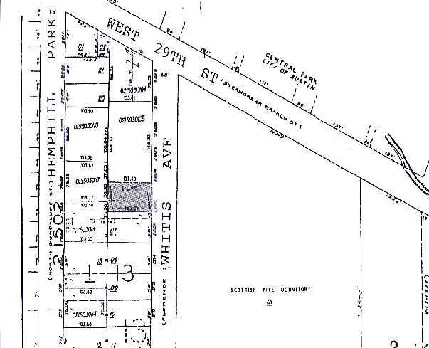 2802 Whitis Ave, Austin, TX à vendre - Plan cadastral – Image 1 sur 11