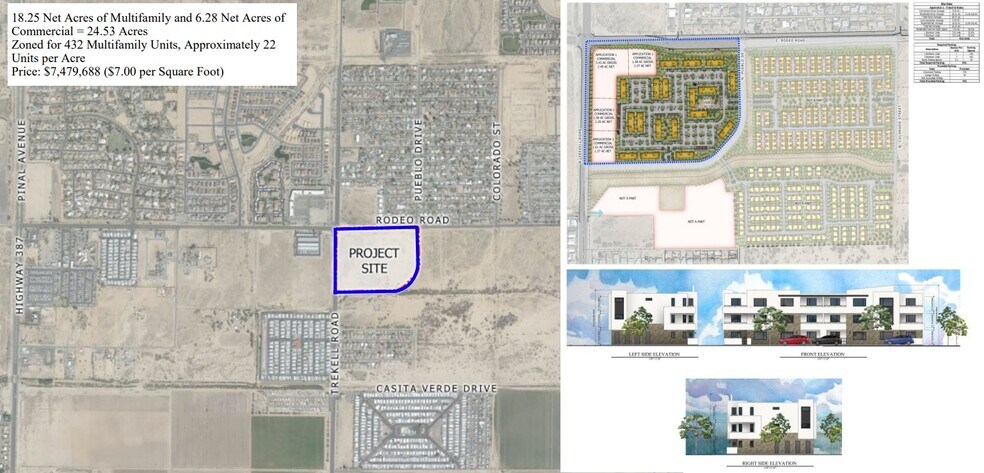 SEC N Trekell Rd and E Rodeo Rd, Casa Grande, AZ à vendre - Photo de l’immeuble – Image 3 sur 5