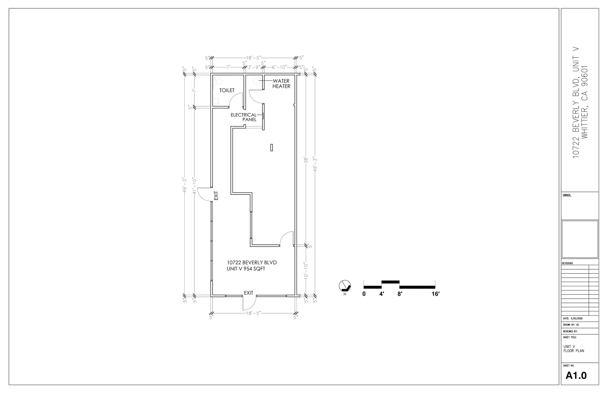 10722 Beverly Blvd, Whittier, CA à louer Plan de site– Image 1 sur 1