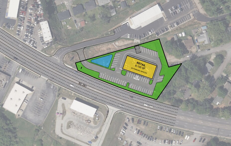 3010 N Pleasantburg Dr, Greenville, SC à louer - Plan de site – Image 2 sur 4