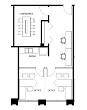 191 Waukegan Rd, Northfield, IL à louer Plan d’étage– Image 2 sur 2