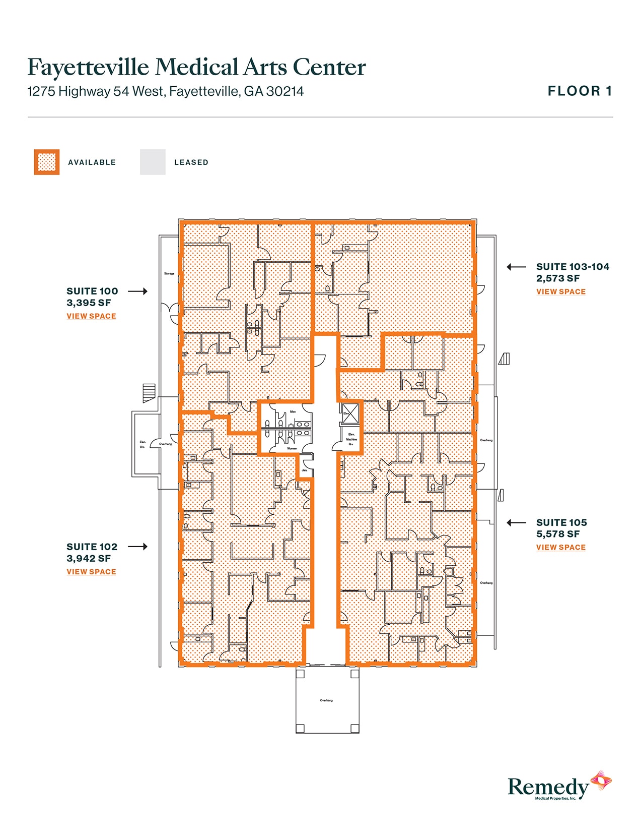 1275 Highway 54 W, Fayetteville, GA à louer Plan d’étage– Image 1 sur 1