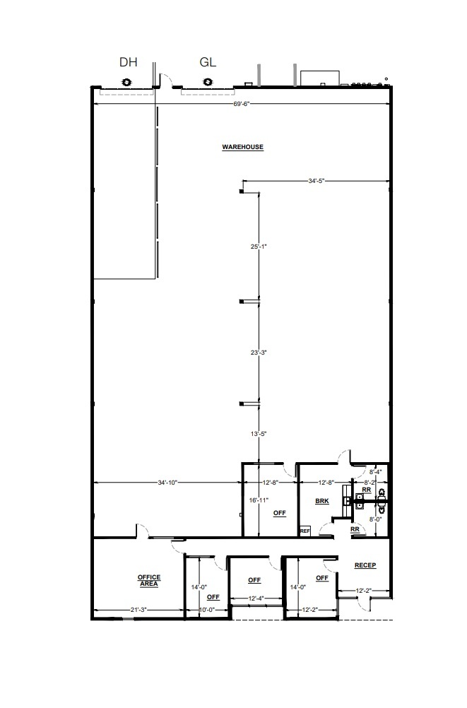 9560 Chesapeake Dr, San Diego, CA à louer Plan d’étage– Image 1 sur 2