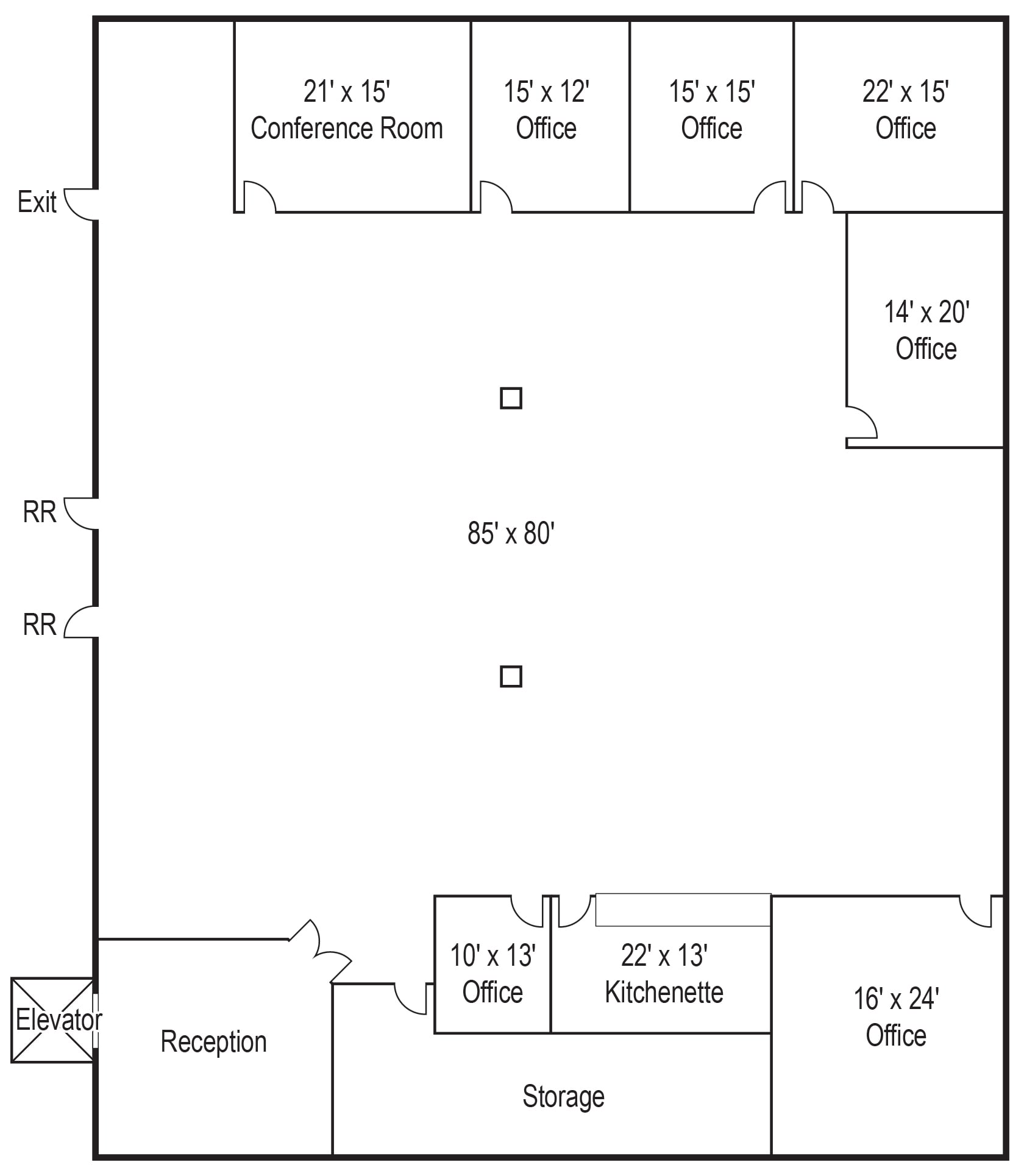 1950 E 17th St, Santa Ana, CA à louer Plan d’étage– Image 1 sur 2