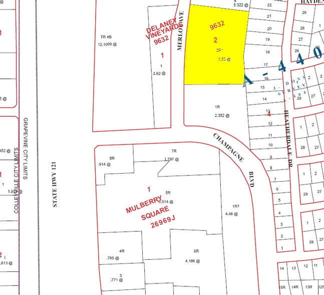 4851 Merlot Ave, Grapevine, TX à vendre - Plan cadastral – Image 3 sur 3