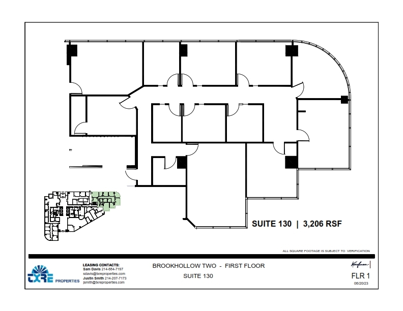 2301 E Lamar Blvd, Arlington, TX à louer Plan d’étage– Image 1 sur 3