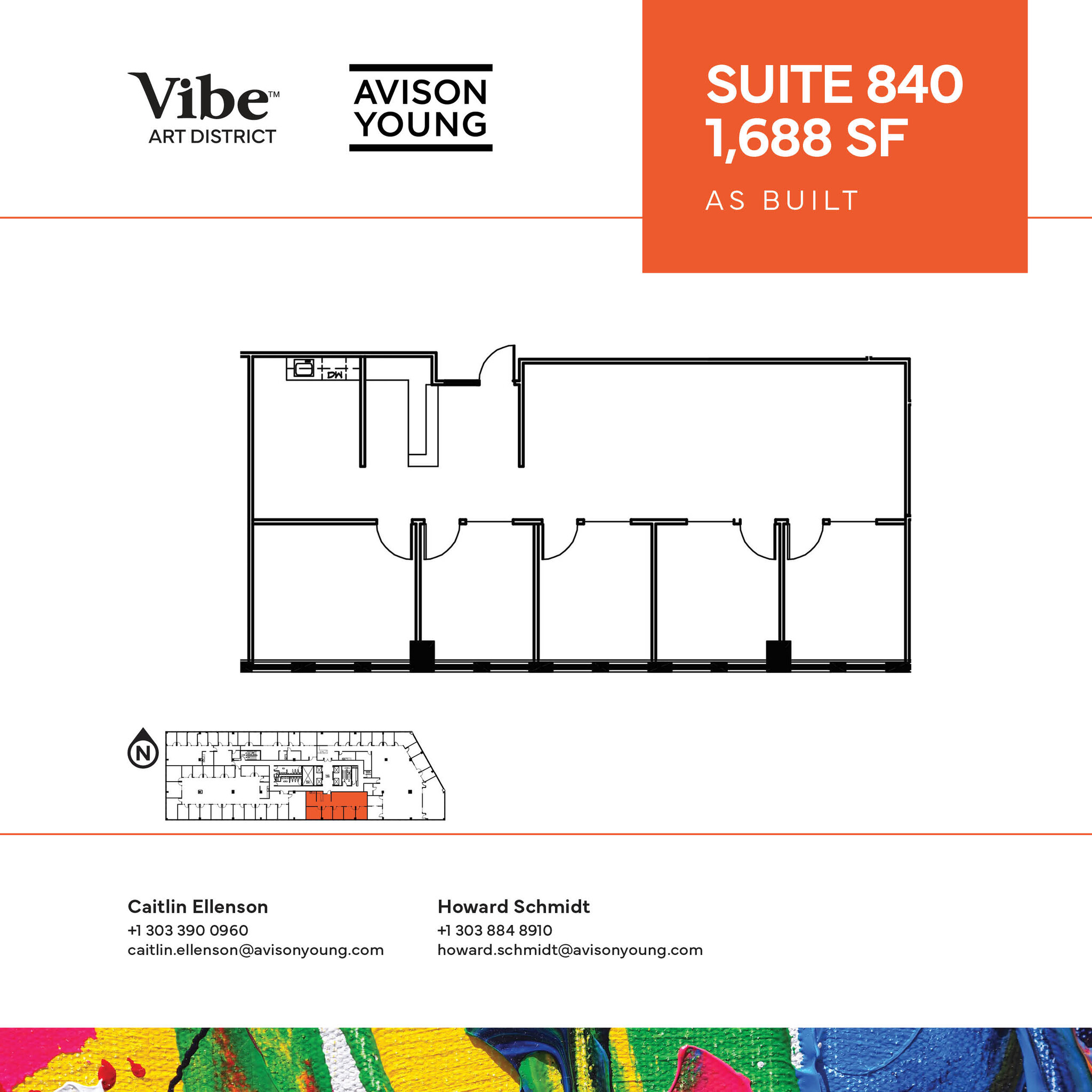 1391 N Speer Blvd, Denver, CO à louer Plan d’étage– Image 1 sur 1