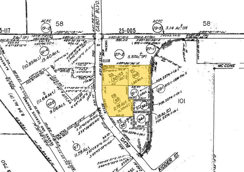 21212-21270 Cabot Blvd, Hayward, CA à louer - Plan cadastral – Image 2 sur 3