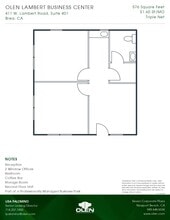 471 W Lambert Rd, Brea, CA à louer Plan d’étage– Image 1 sur 1