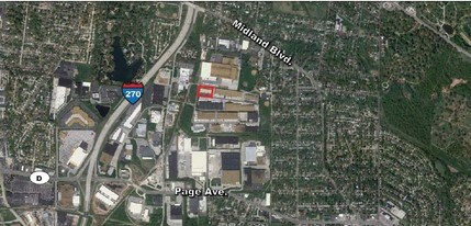 8503-8529 Mid County Industrial Dr, Vinita Park, MO - Vue aérienne  vue de carte