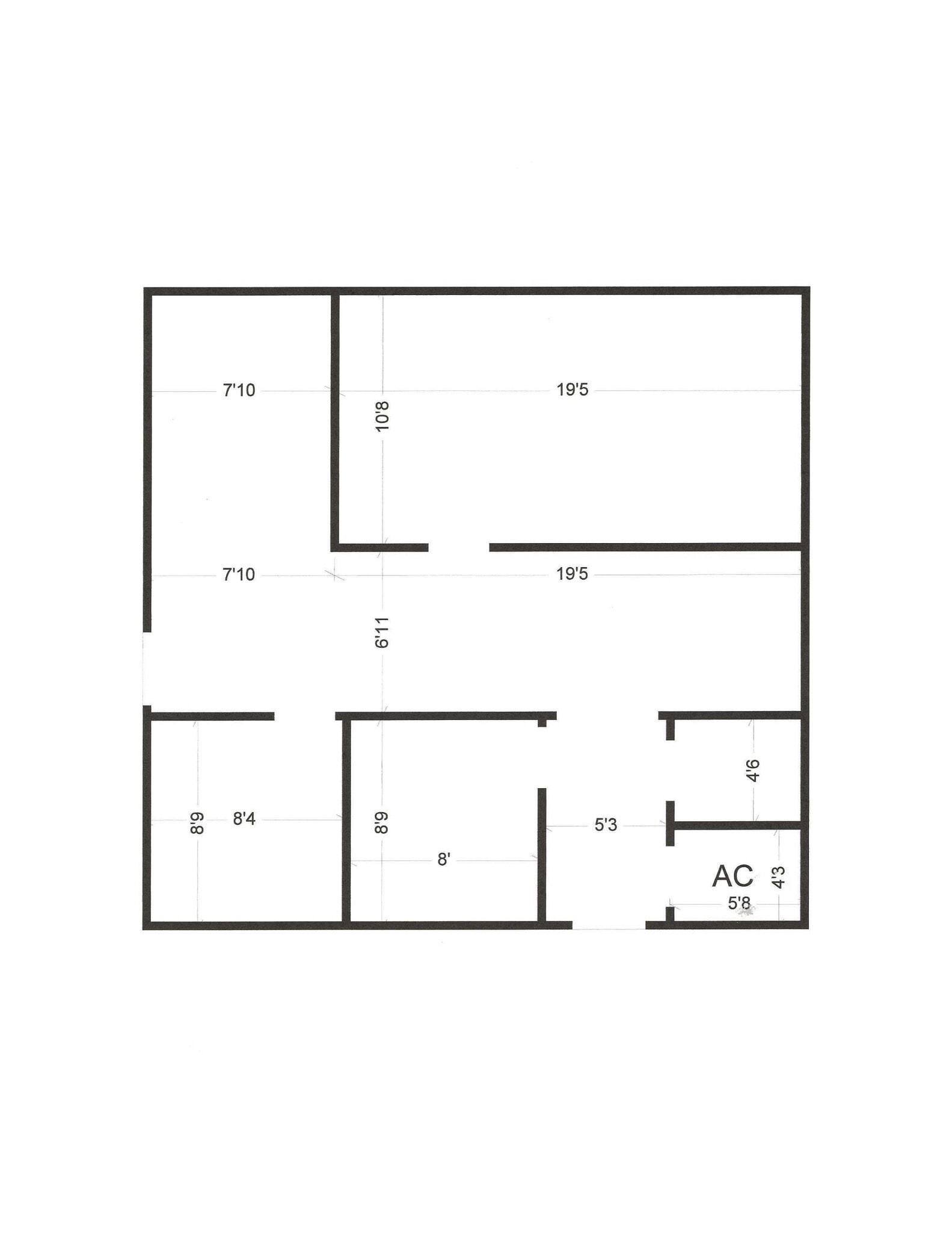 3434 SW 24th Ave, Gainesville, FL à louer Plan d’étage– Image 1 sur 7