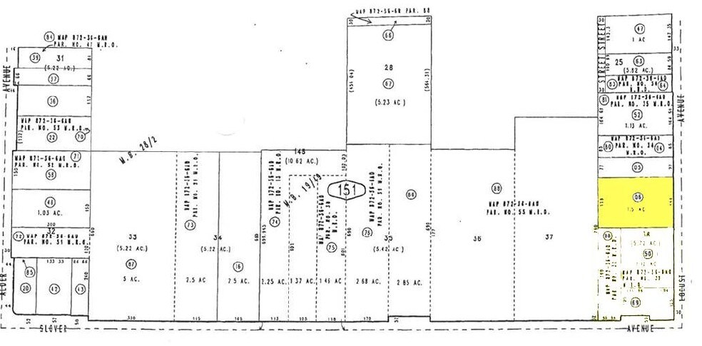 10450 Locust Ave, Bloomington, CA à louer - Plan cadastral – Image 2 sur 3