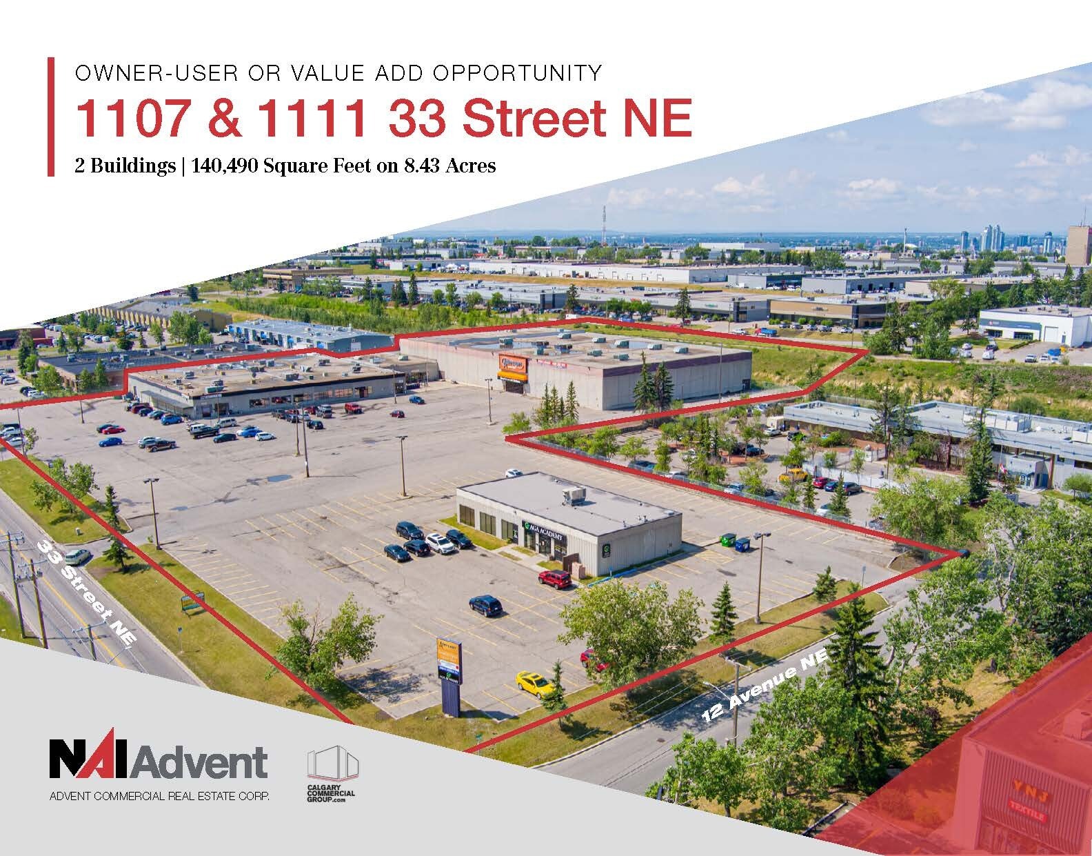 1107 & 1111 33 Street NE portefeuille de 2 biens à vendre sur LoopNet.fr Photo principale– Image 1 sur 4