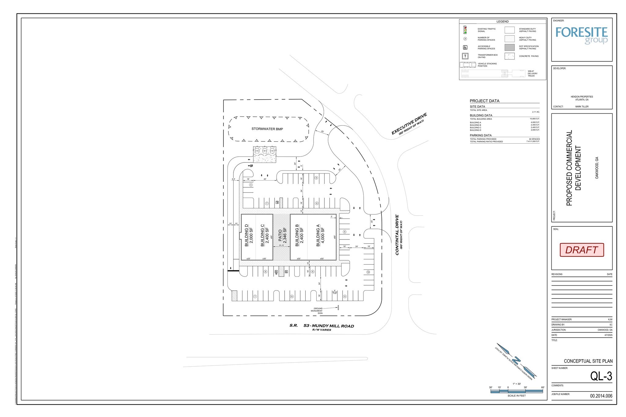 4060 Mundy Mill Rd, Oakwood, GA à louer Plan de site– Image 1 sur 2