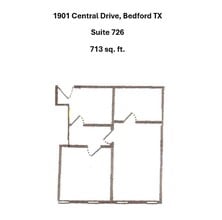 1901 Central Dr, Bedford, TX à louer Plan d’étage– Image 1 sur 1