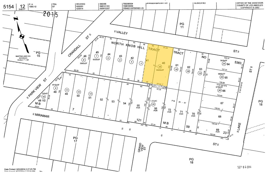 2300 W Valley St, Los Angeles, CA à vendre - Plan cadastral – Image 3 sur 35