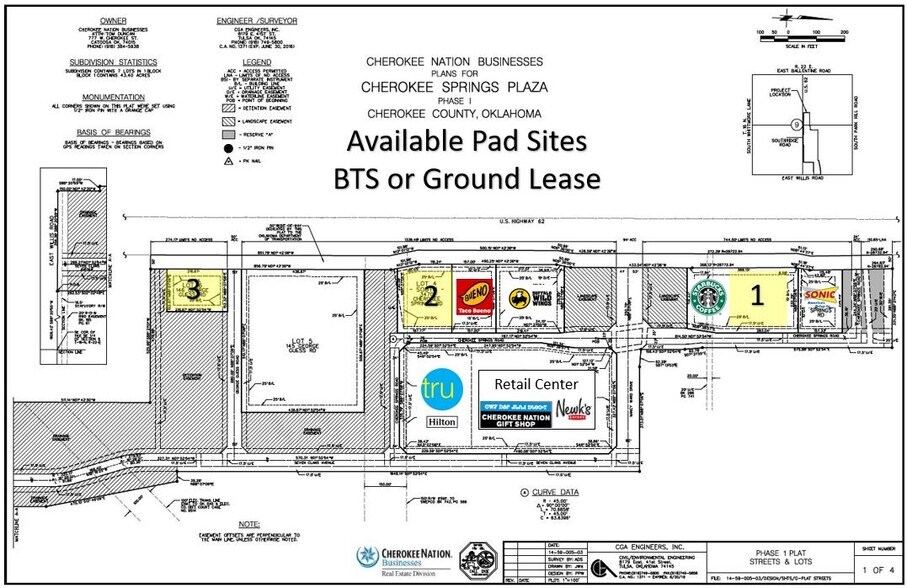 3470 Cherokee Springs Rd, Tahlequah, OK à louer - Plan cadastral – Image 2 sur 3