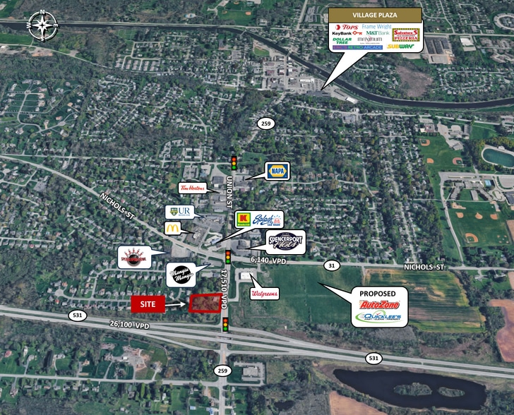 2285 S Union St, Spencerport, NY à vendre - Aérien – Image 3 sur 3