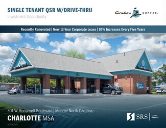 Plus de détails pour 301 W Roosevelt Blvd, Monroe, NC - Local commercial à vendre
