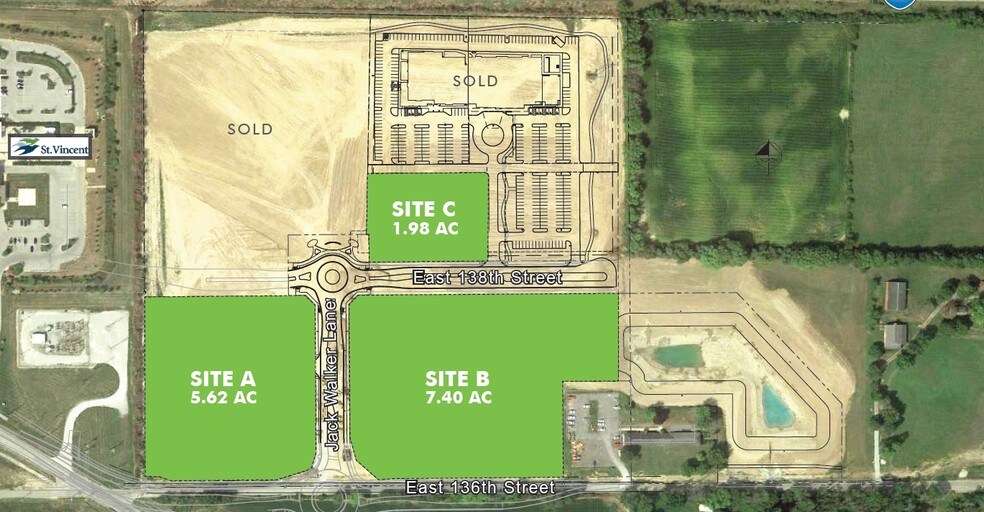 I-69 and East 136TH St, Fishers, IN à vendre - Photo principale – Image 1 sur 6