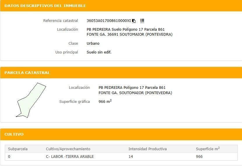 Terrain dans Soutomaior, Pontevedra à vendre Photo de l’immeuble– Image 1 sur 9