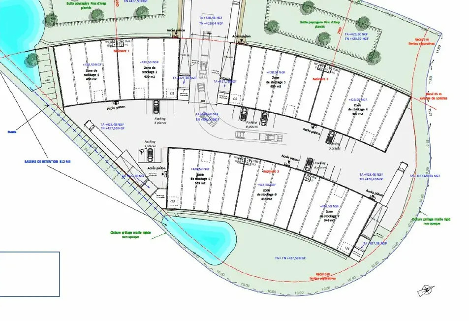 Local d'activités dans Signes à vendre Plan de site– Image 1 sur 6