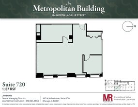 134 N LaSalle St, Chicago, IL à louer Plan d’étage– Image 1 sur 5