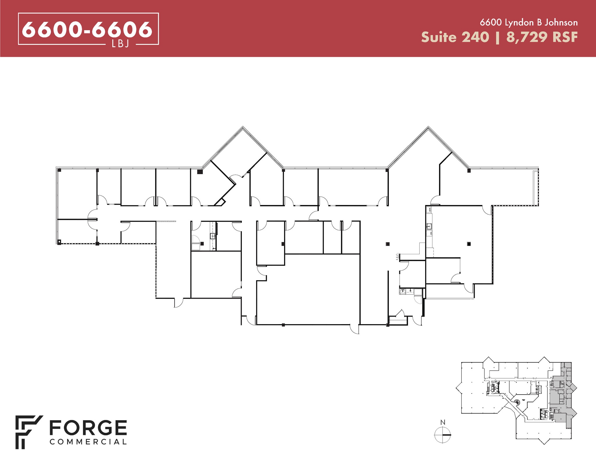 6600 Lyndon B Johnson Fwy, Dallas, TX à louer Plan d’étage– Image 1 sur 1