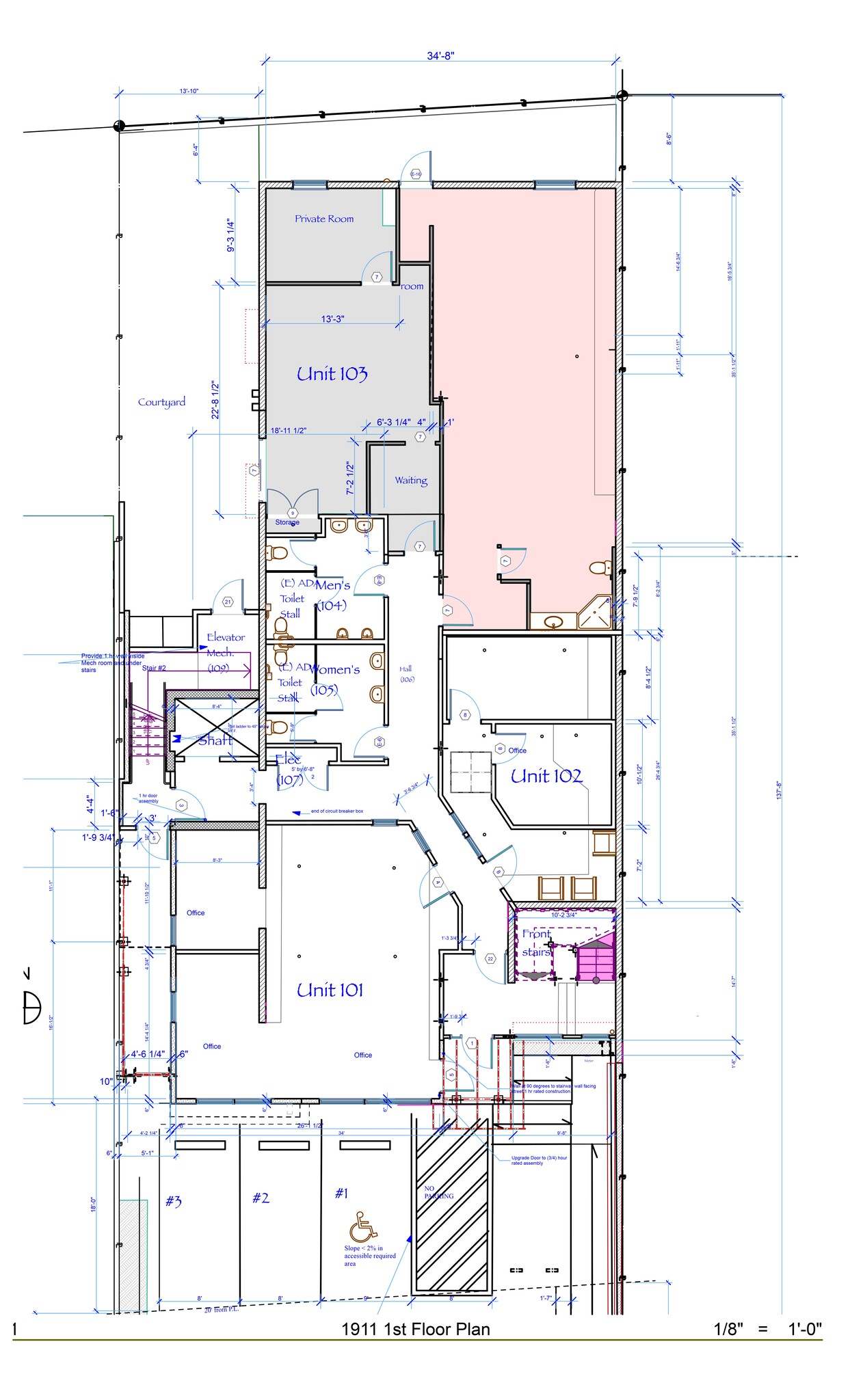 1911-1913 Addison St, Berkeley, CA à louer Plan de site– Image 1 sur 10