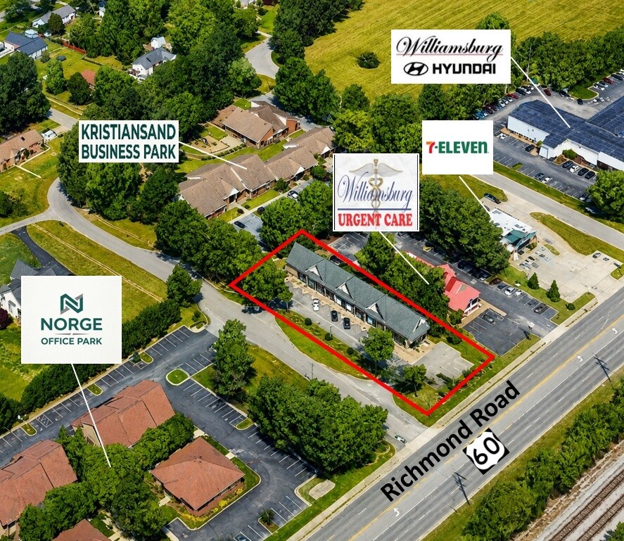 7191 Richmond Rd, Williamsburg, VA à louer Photo de l’immeuble– Image 1 sur 7