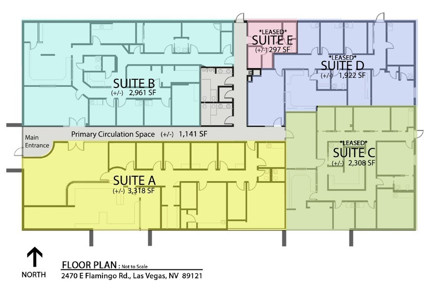 2470 E Flamingo Rd, Las Vegas, NV à louer - Photo de l’immeuble – Image 3 sur 19